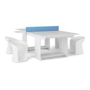 Table Tennis and Barstools Gathering Set